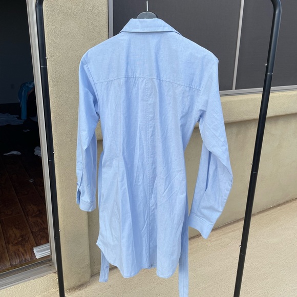 NWT SOVERE Dixie Wrap Blue Shirt Dress - Picture 5 of 13